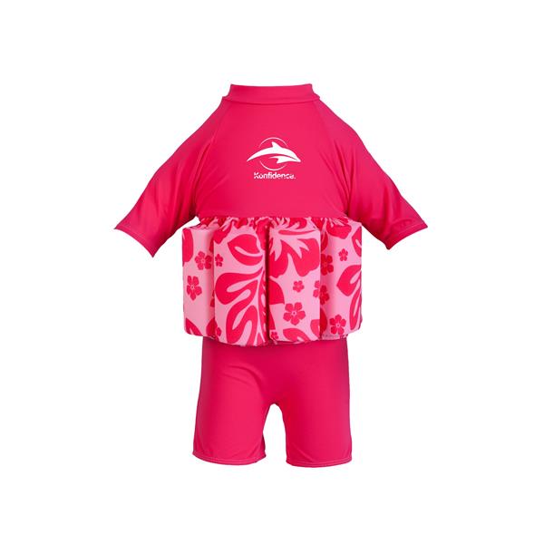 Dječje odijelo za plivanje – Float Suit Pink Hibiscus