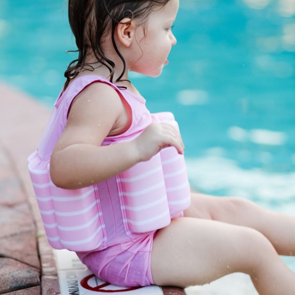 Dječje odijelo za plivanje – Float Suit Pink Stripe
